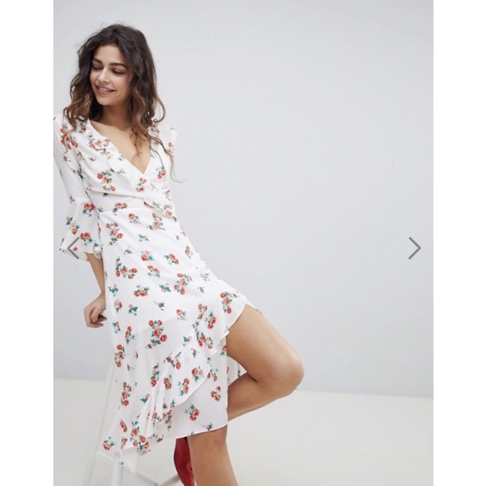 Miss Selfridge Floral Printed Wrap Dress